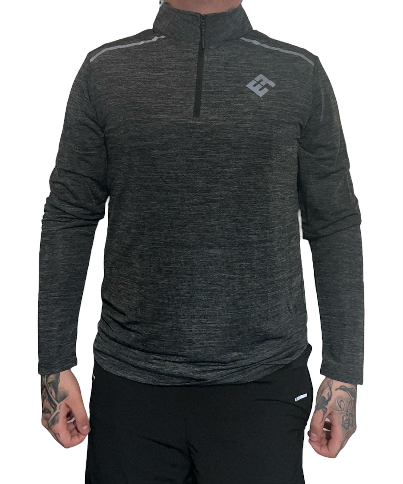 Flex Active Quarter Zip - Black/Grey
